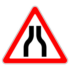 Знак 1.20.1. Сужение дороги.